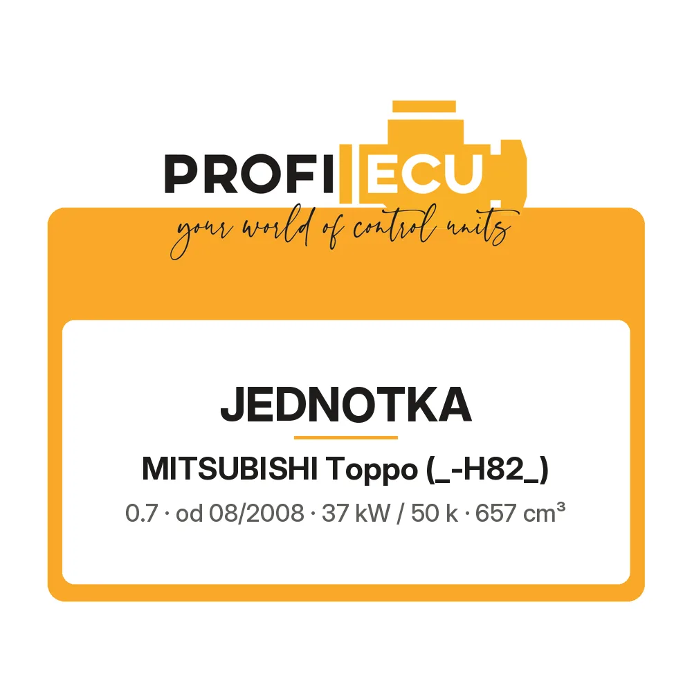 Etiketa ProfiECU: Jednotka pro Mitsubishi Toppo 0.7 37 kW