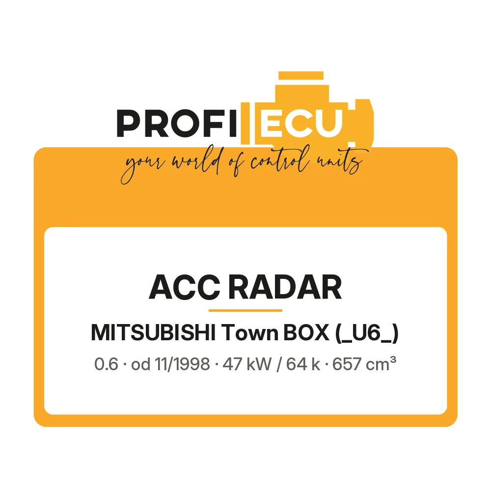 Etiketa ProfiECU: ACC Radar pro Mitsubishi Town BOX 0.6 47 kW