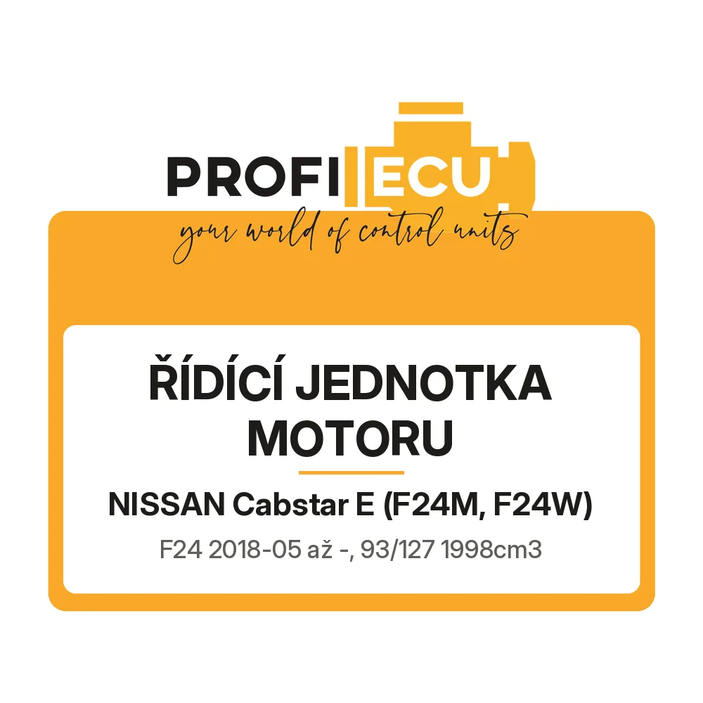 Etiketa ProfiECU: Řídící jednotka motoru pro Nissan Cabstar E F24 93 kW