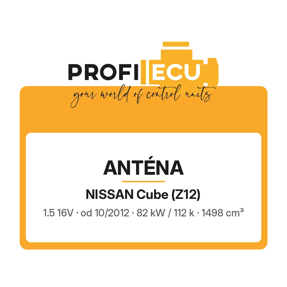 Etiketa ProfiECU: Anténa pro Nissan Cube 1.5 16V 82 kW
