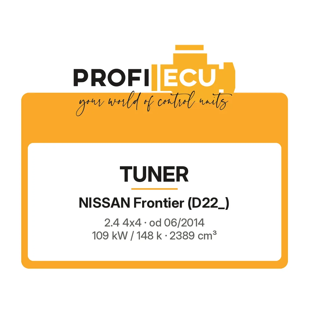 Etiketa ProfiECU: Tuner pro Nissan Frontier 2.4 4x4 109 kW