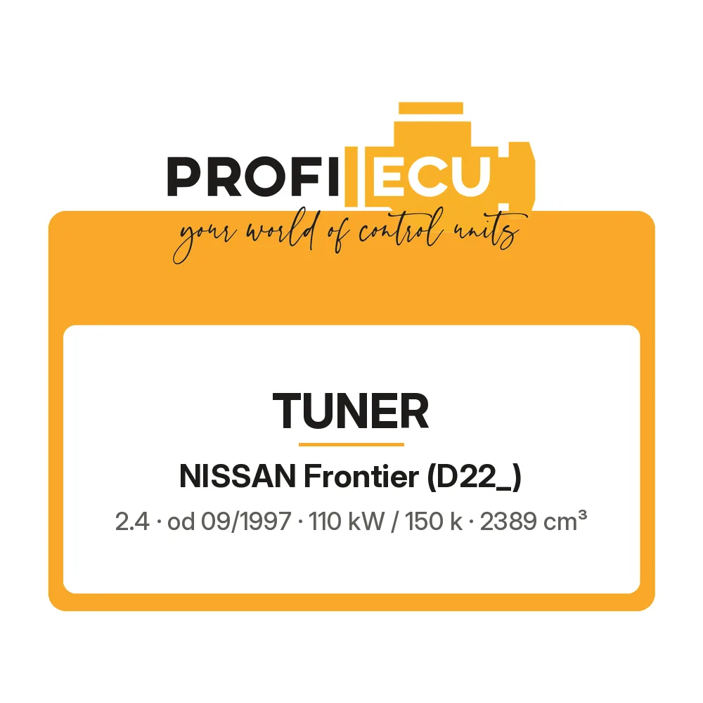 Etiketa ProfiECU: Tuner pro Nissan Frontier 2.4 110 kW