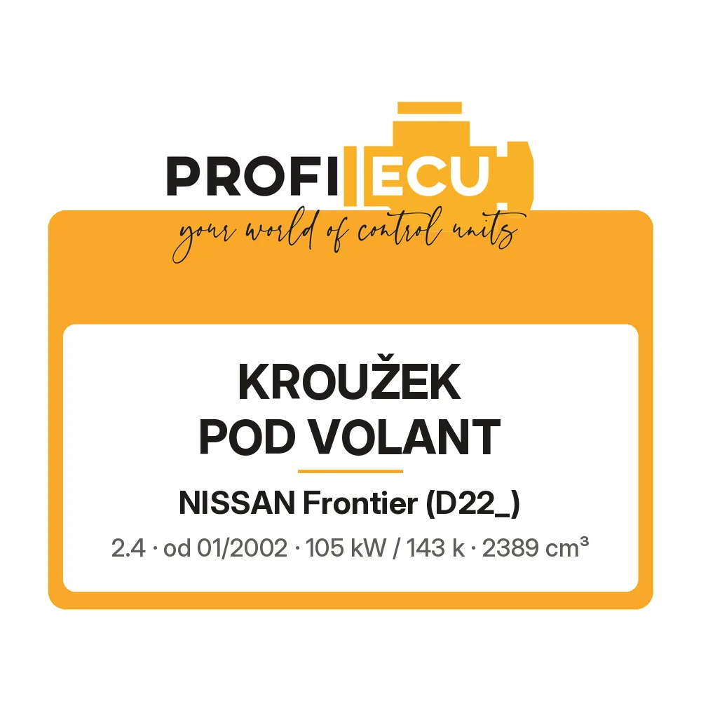 Etiketa ProfiECU: Kroužek pod volant pro Nissan Frontier 2.4 105 kW