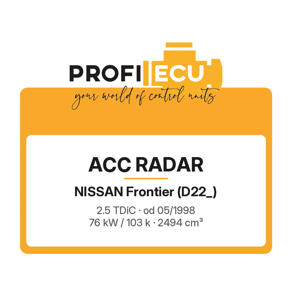 Etiketa ProfiECU: ACC Radar pro Nissan Frontier 2.5 TDiC 76 kW