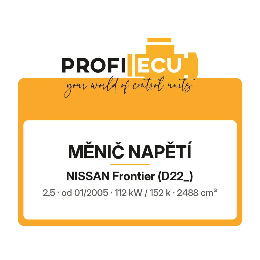 Etiketa ProfiECU: Měnič napětí pro Nissan Frontier 2.5 112 kW