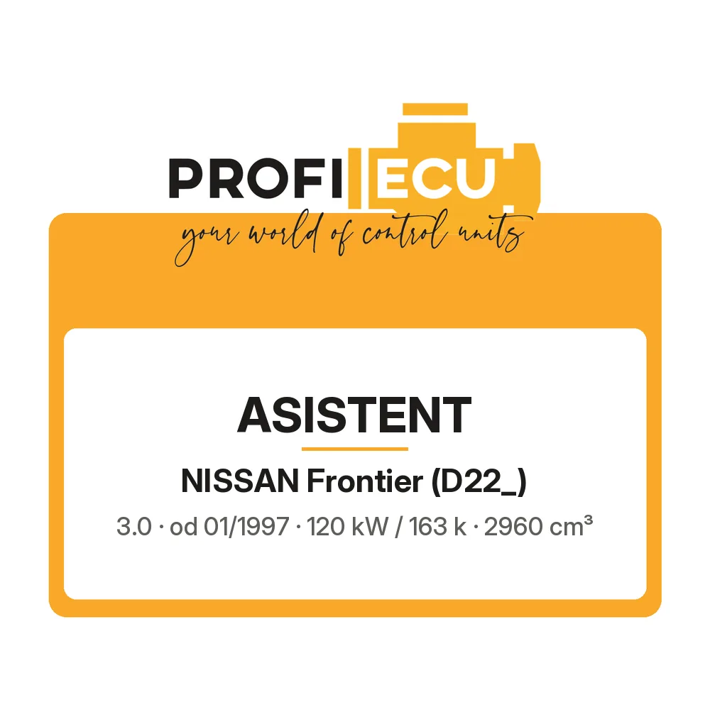 Etiketa ProfiECU: ASISTENT pro Nissan Frontier 3.0 120 kW