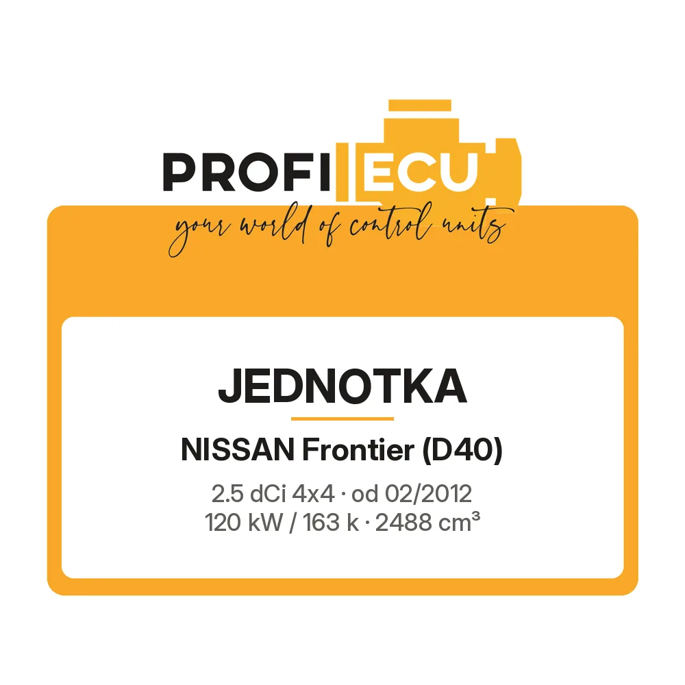Etiketa ProfiECU: Jednotka pro Nissan Frontier 2.5 dCi 4x4 120 kW