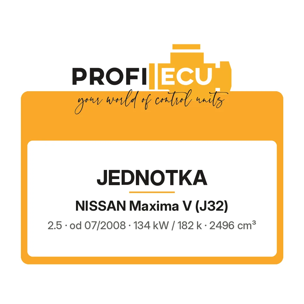 Etiketa ProfiECU: Jednotka pro Nissan Maxima V 2.5 134 kW