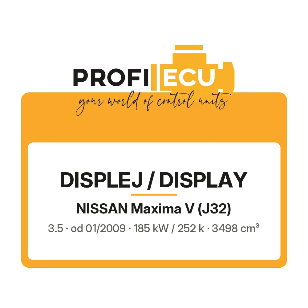Etiketa ProfiECU: Displej / Display pro Nissan Maxima V 3.5 185 kW