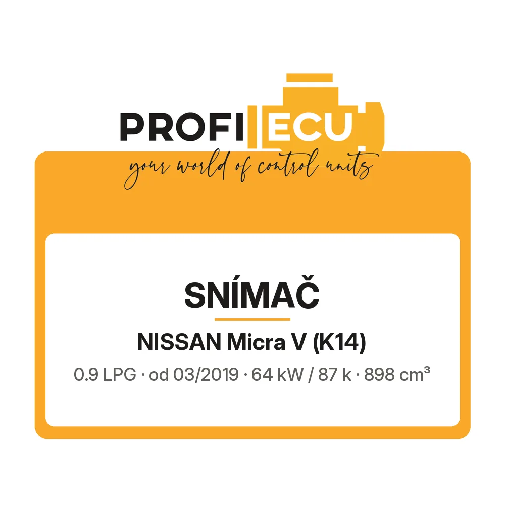 Etiketa ProfiECU: Snímač pro Nissan Micra V 0.9 LPG 64 kW