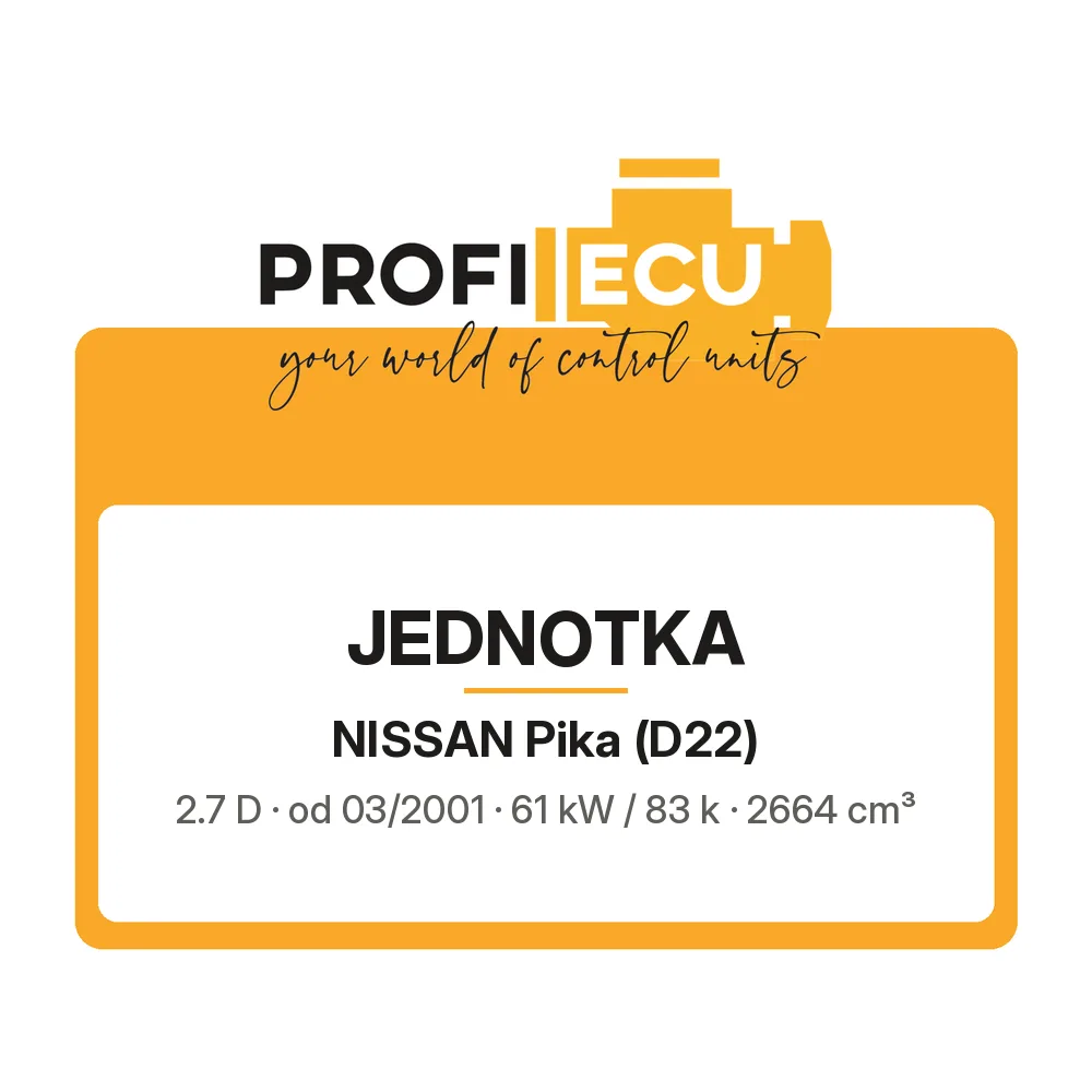 Etiketa ProfiECU: Jednotka pro Nissan Pika 2.7 D 61 kW