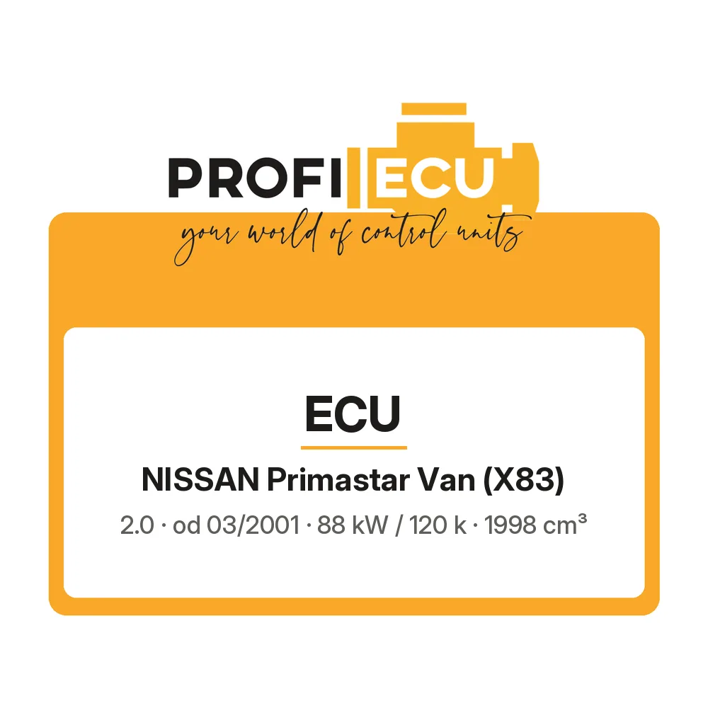 Etiketa ProfiECU: ECU pro Nissan Primastar Van 2.0 88 kW