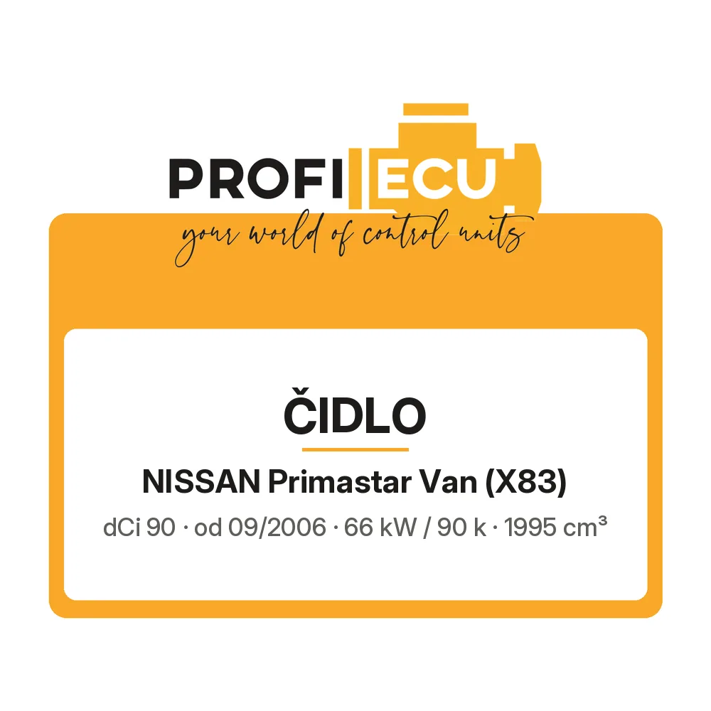 Etiketa ProfiECU: Čidlo pro Nissan Primastar Van dCi 90 66 kW