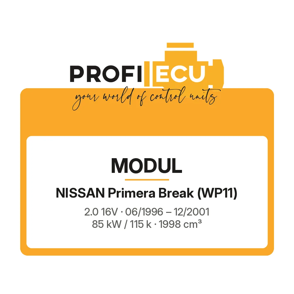 Etiketa ProfiECU: Modul pro Nissan Primera Break 2.0 16V 85 kW