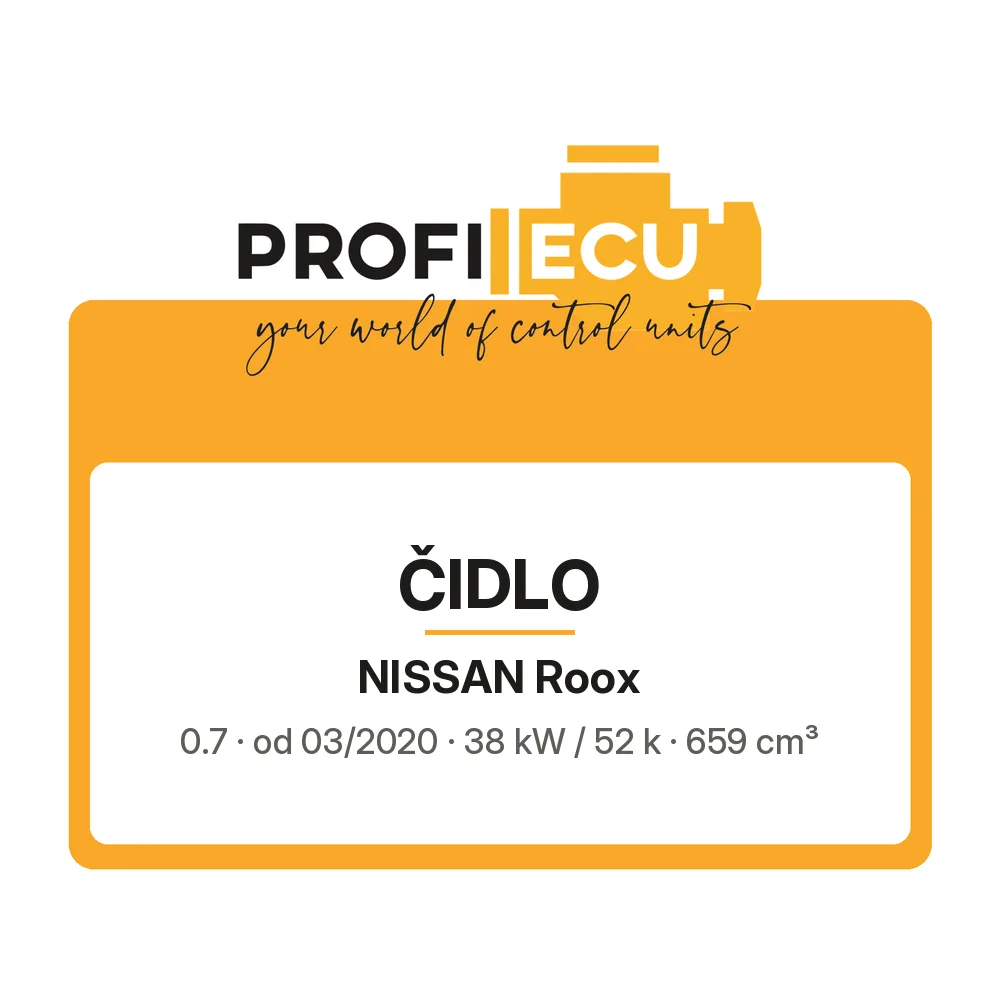 Etiketa ProfiECU: Čidlo pro Nissan Roox 0.7 38 kW