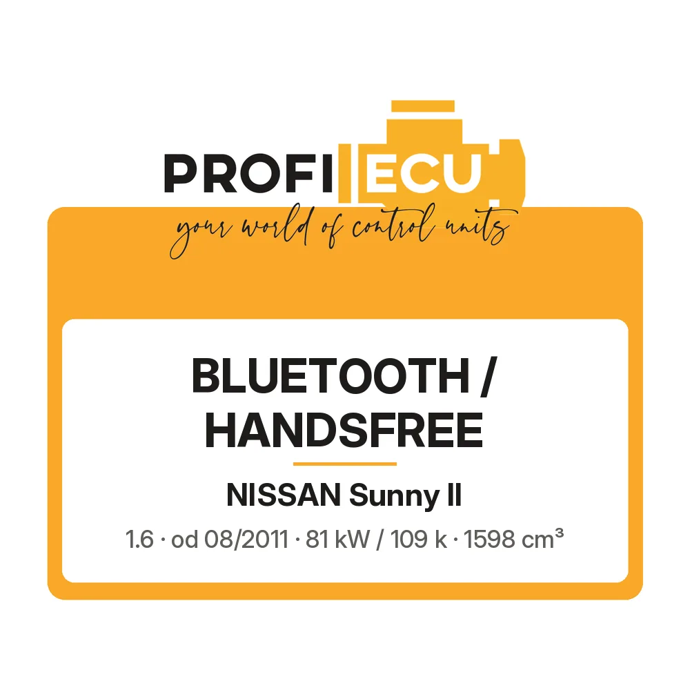 Etiketa ProfiECU: Bluetooth / Handsfree pro Nissan Sunny II 1.6 81 kW