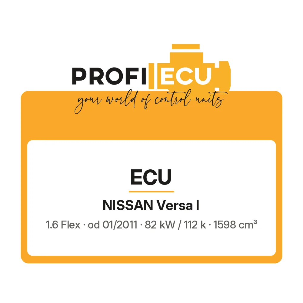 Etiketa ProfiECU: ECU pro Nissan Versa I 1.6 Flex 82 kW