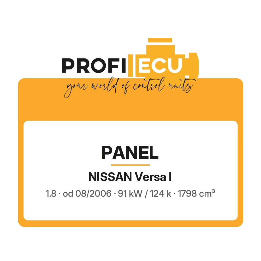 Etiketa ProfiECU: Panel pro Nissan Versa I 1.8 91 kW