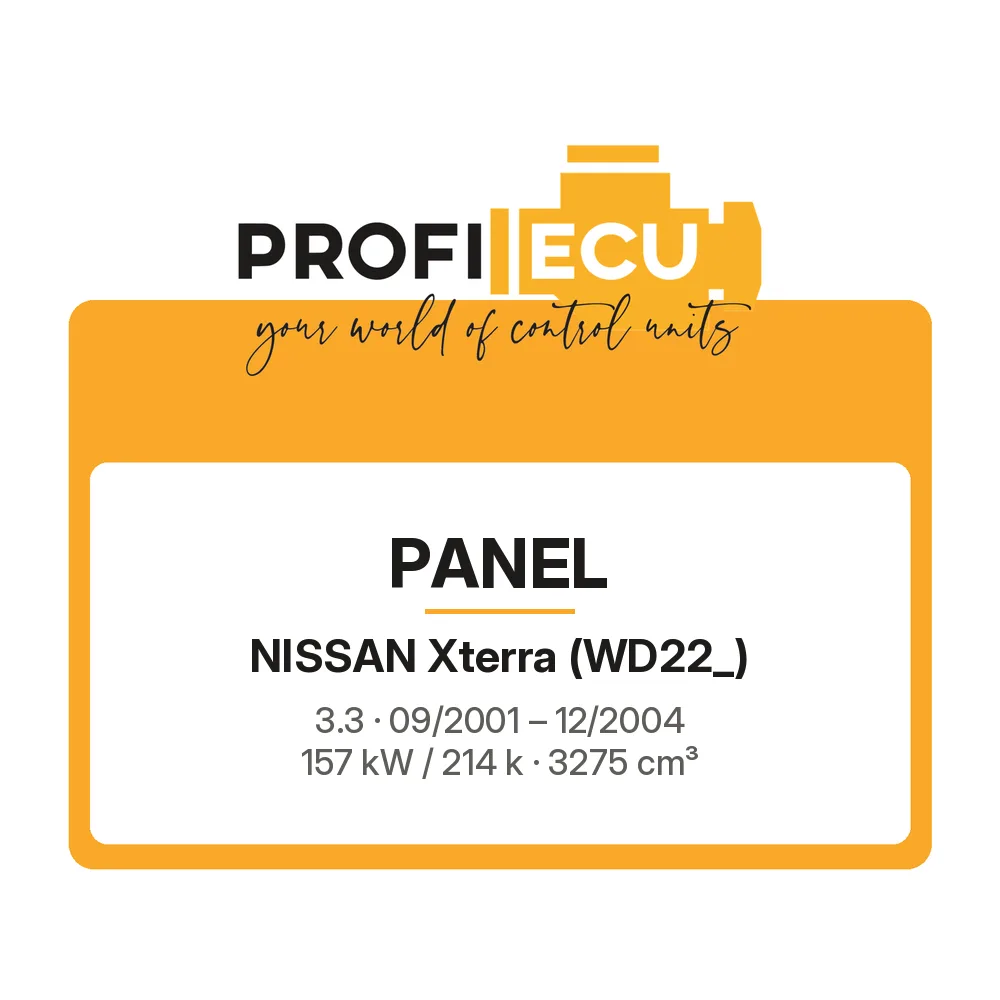 Etiketa ProfiECU: Panel pro Nissan Xterra 3.3 157 kW