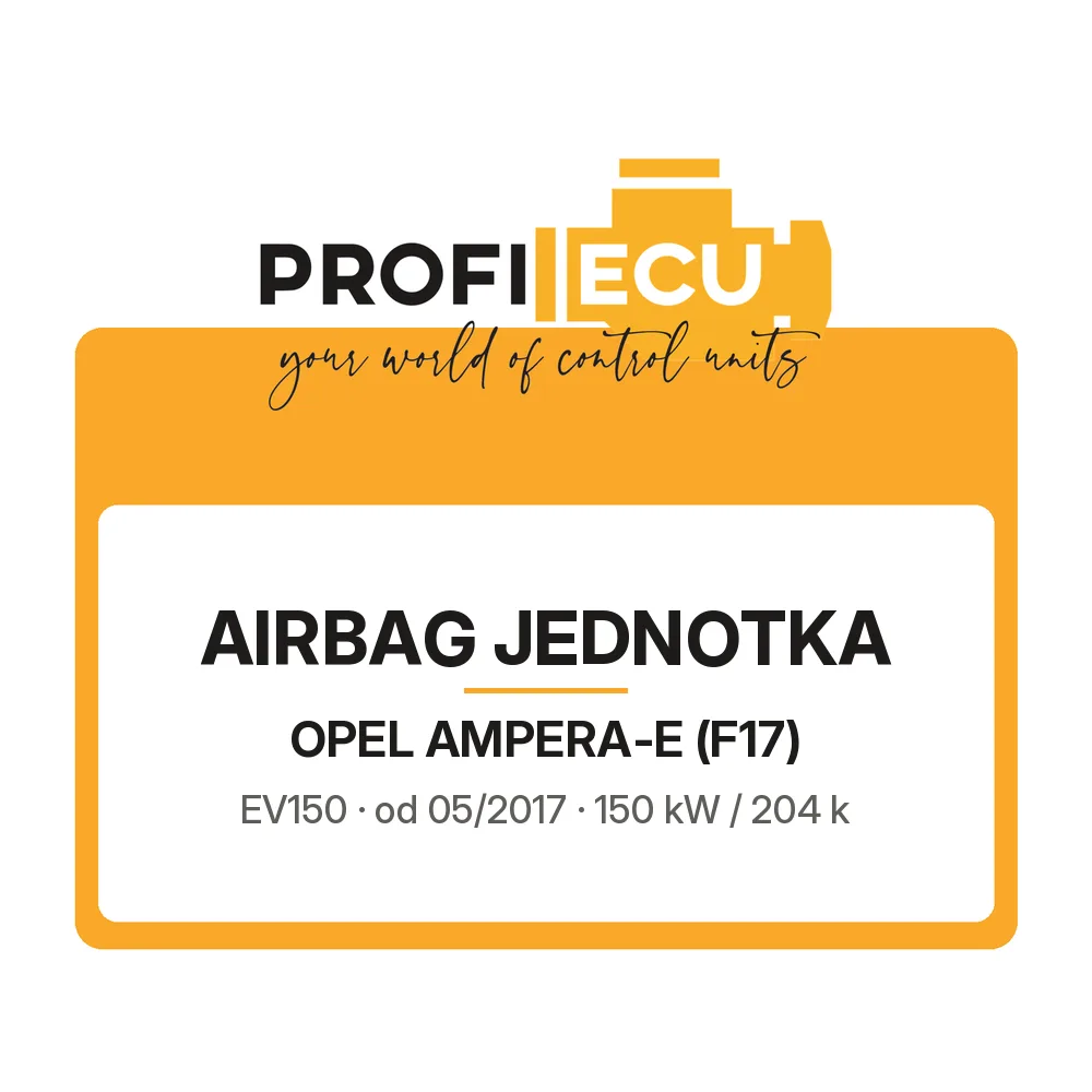 Etiketa ProfiECU: Airbag jednotka pro Opel AMPERA-E EV150