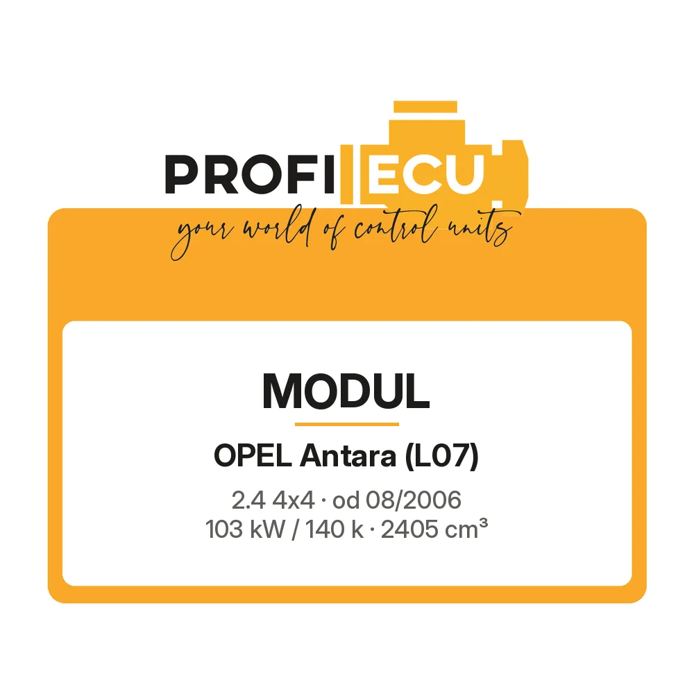 Etiketa ProfiECU: Modul pro Opel Antara 2.4 4x4 103 kW