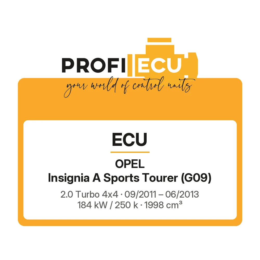 Etiketa ProfiECU: ECU pro Opel Insignia A Sports Tourer 2.0 Turbo 4x4 184 kW