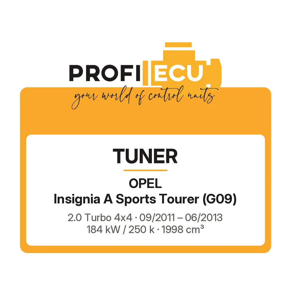 Etiketa ProfiECU: Tuner pro Opel Insignia A Sports Tourer 2.0 Turbo 4x4 184 kW
