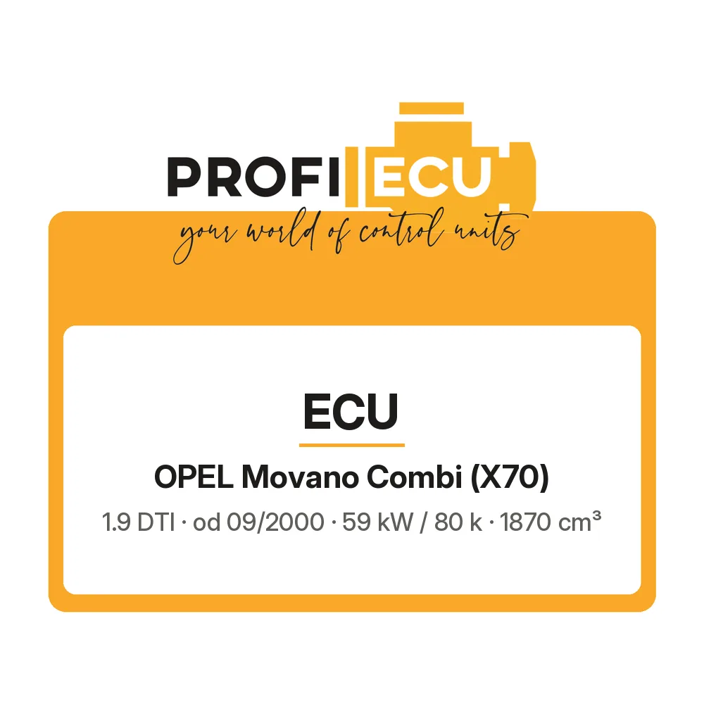 Etiketa ProfiECU: ECU pro Opel Movano Combi 1.9 DTI 59 kW