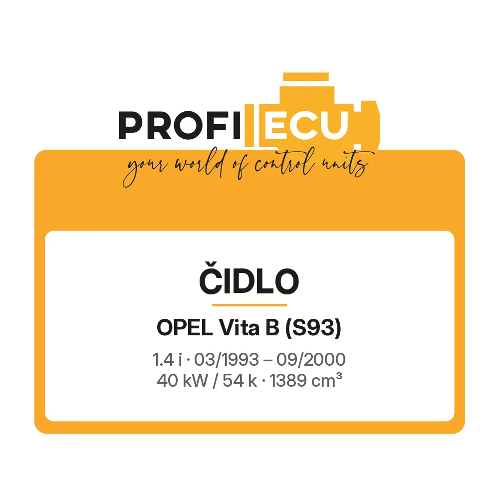 Etiketa ProfiECU: Čidlo pro Opel Vita B 1.4 i 40 kW