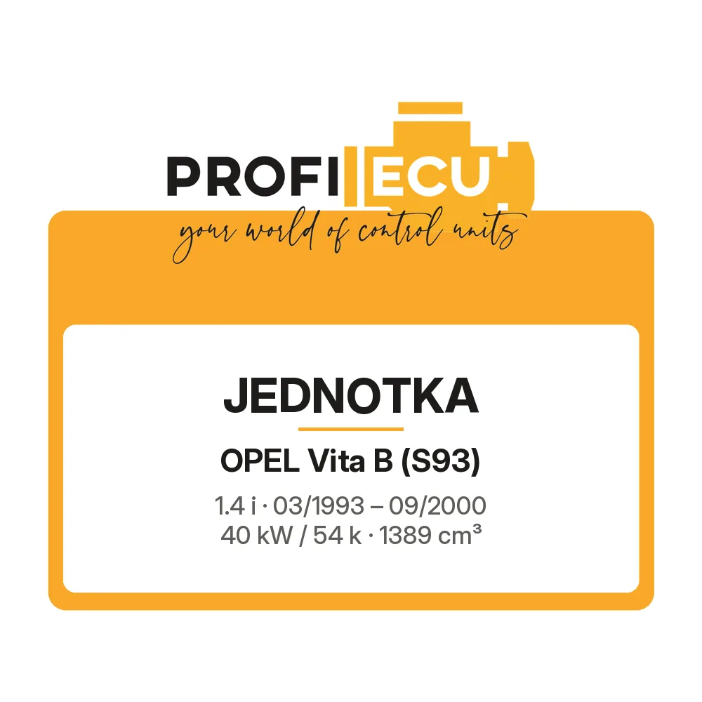 Etiketa ProfiECU: Jednotka pro Opel Vita B 1.4 i 40 kW