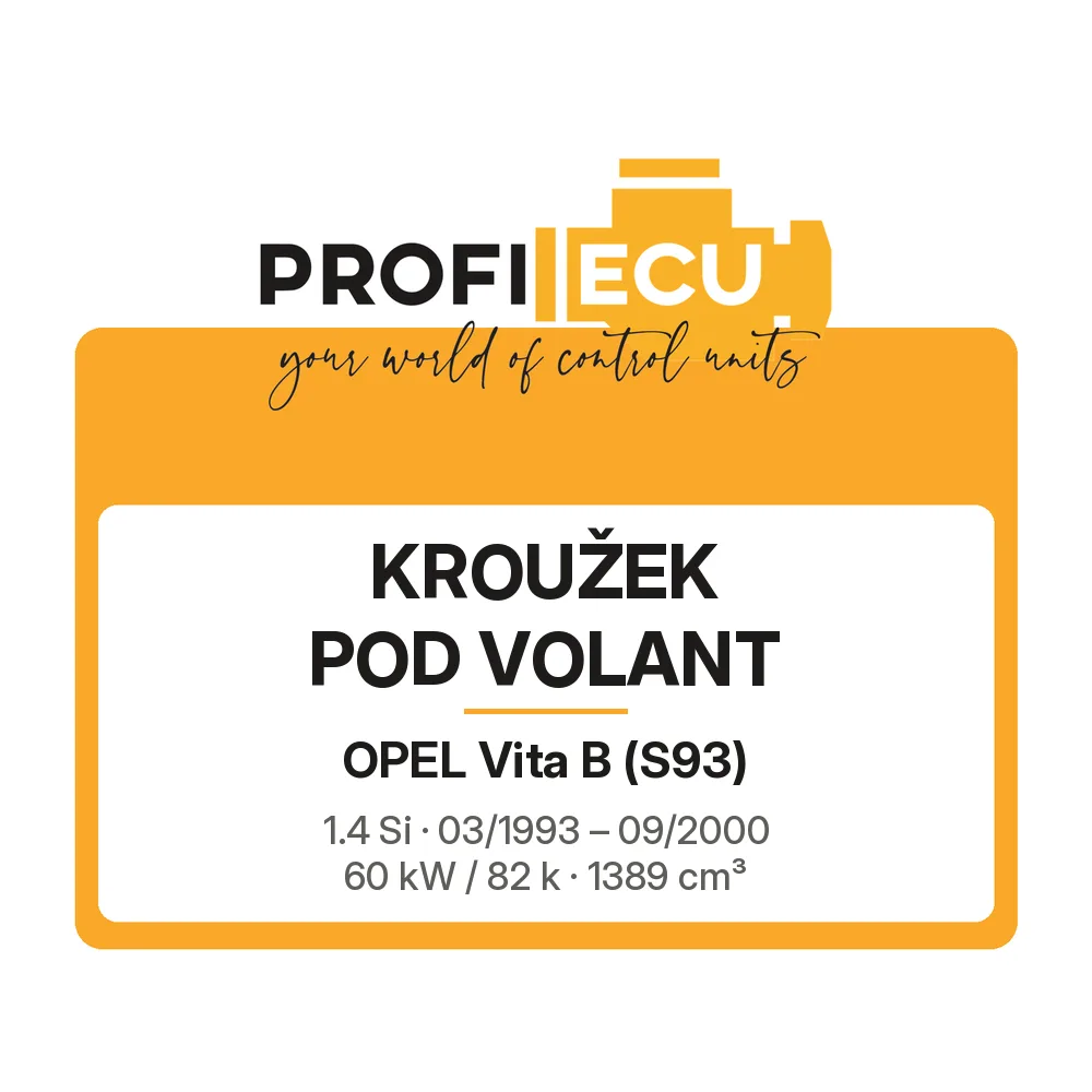 Etiketa ProfiECU: Kroužek pod volant pro Opel Vita B 1.4 Si 60 kW