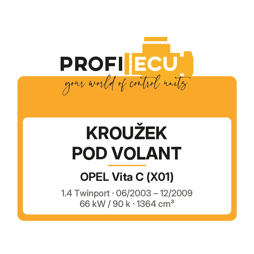 Etiketa ProfiECU: Kroužek pod volant pro Opel Vita C 1.4 Twinport 66 kW
