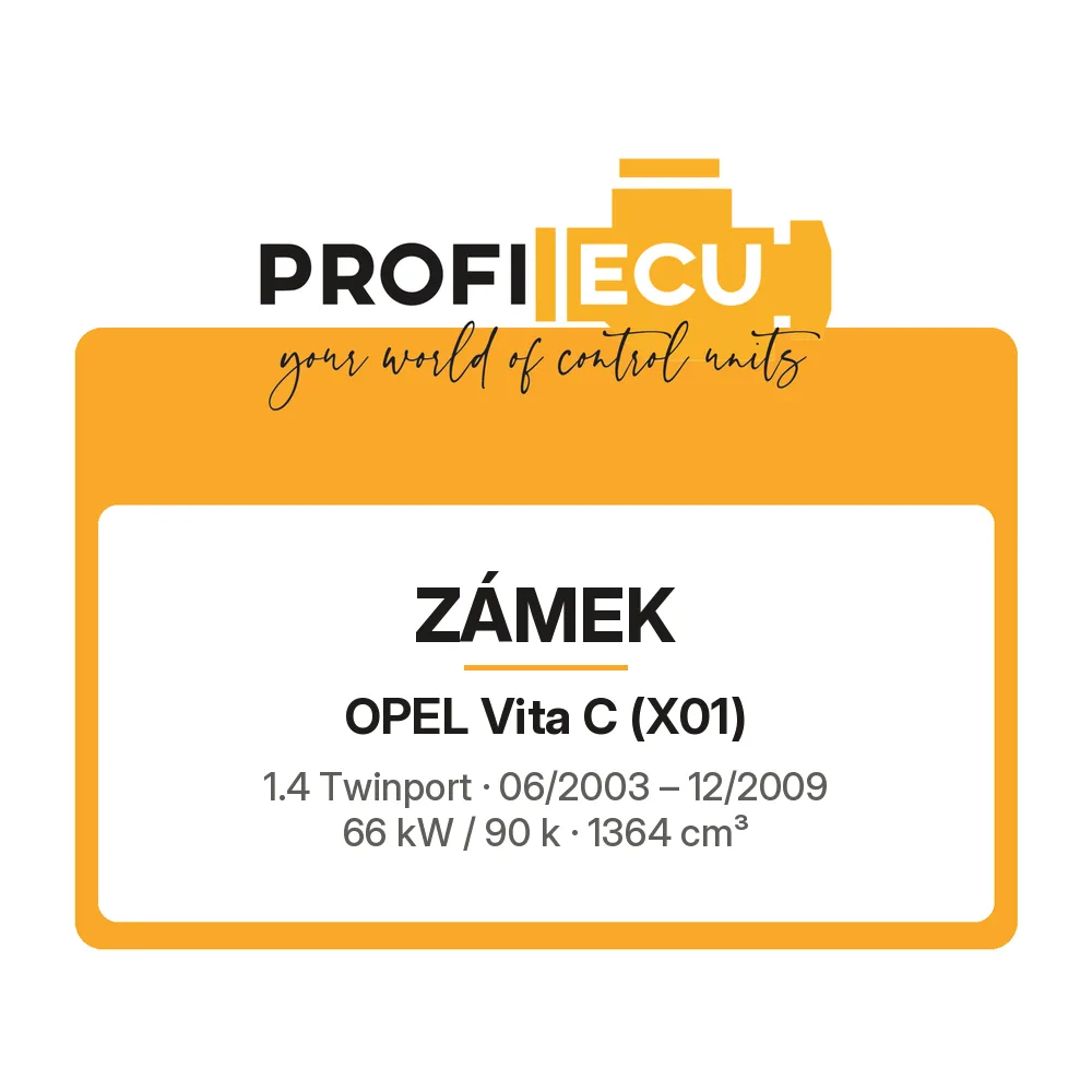 Etiketa ProfiECU: Zámek pro Opel Vita C 1.4 Twinport 66 kW