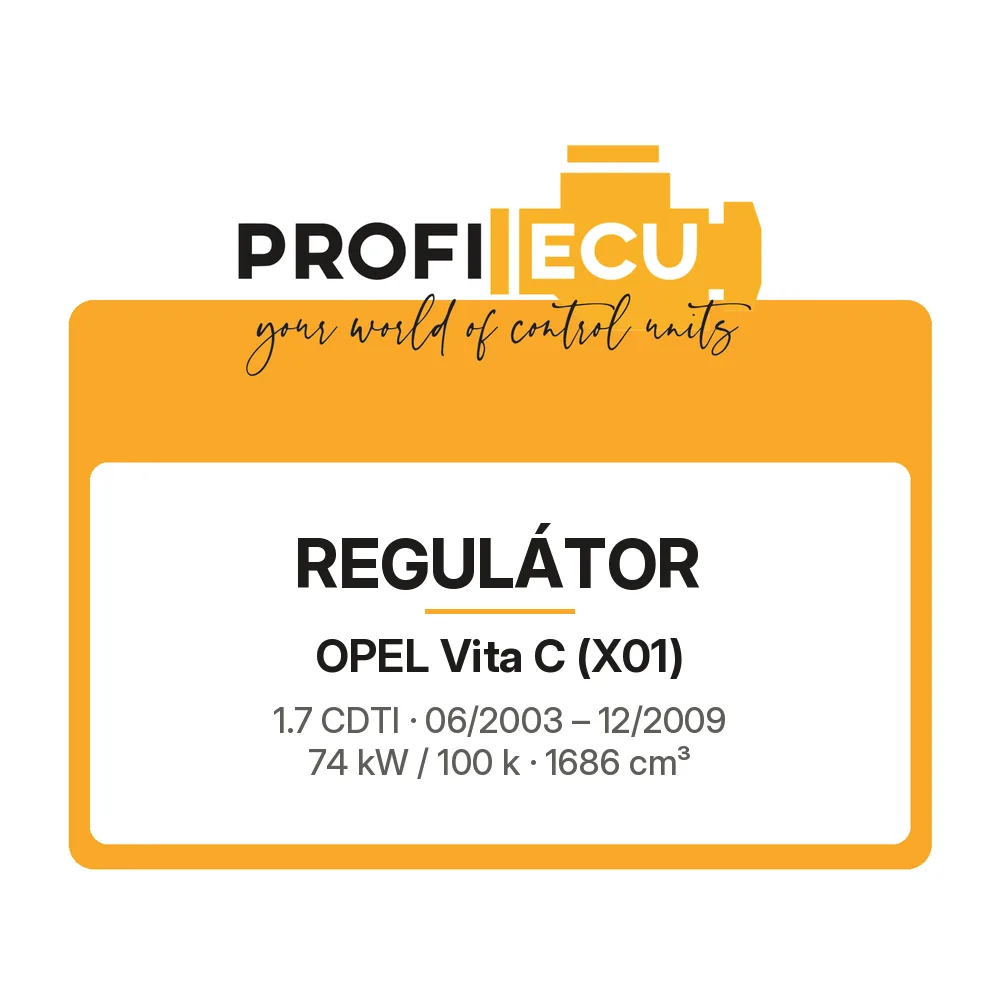 Etiketa ProfiECU: Regulátor pro Opel Vita C 1.7 CDTI 74 kW
