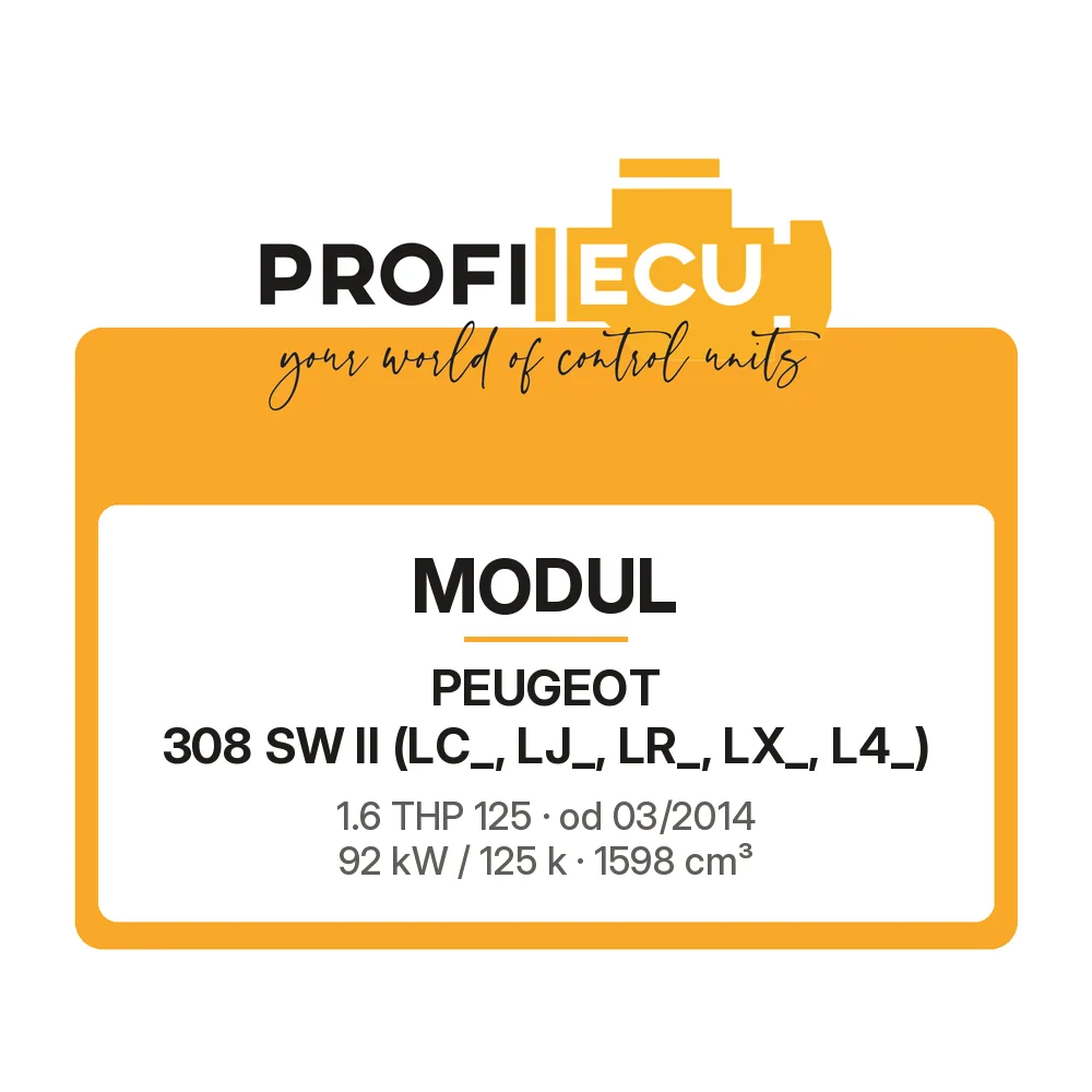 Etiketa ProfiECU: Modul pro Peugeot 308 SW II 1.6 THP 125 92 kW