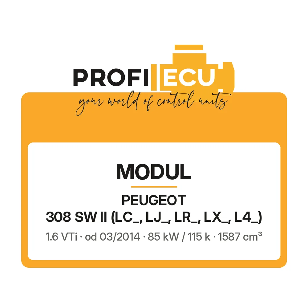 Etiketa ProfiECU: Modul pro Peugeot 308 SW II 1.6 VTi 85 kW