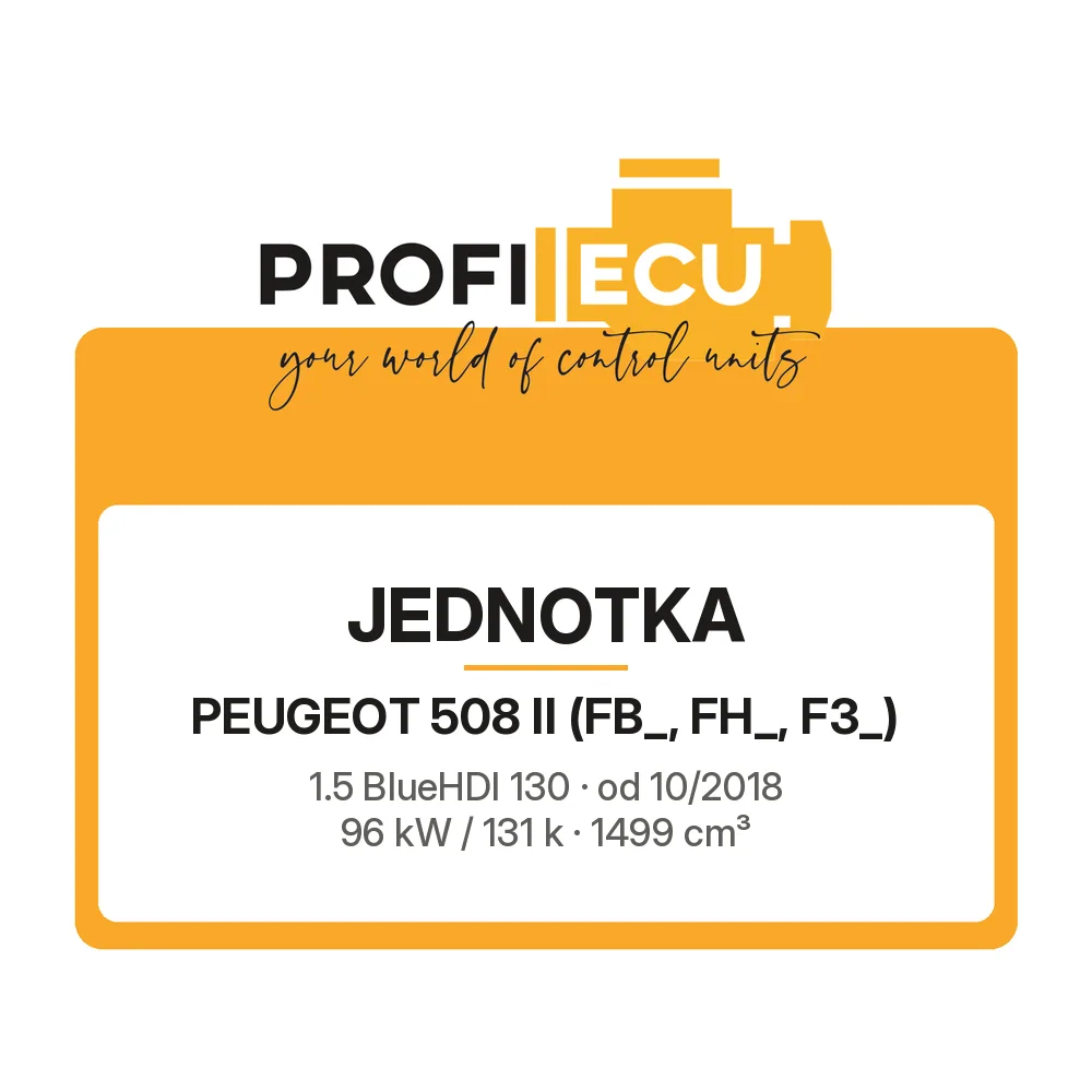 Etiketa ProfiECU: Jednotka pro Peugeot 508 II 1.5 BlueHDI 130 96 kW