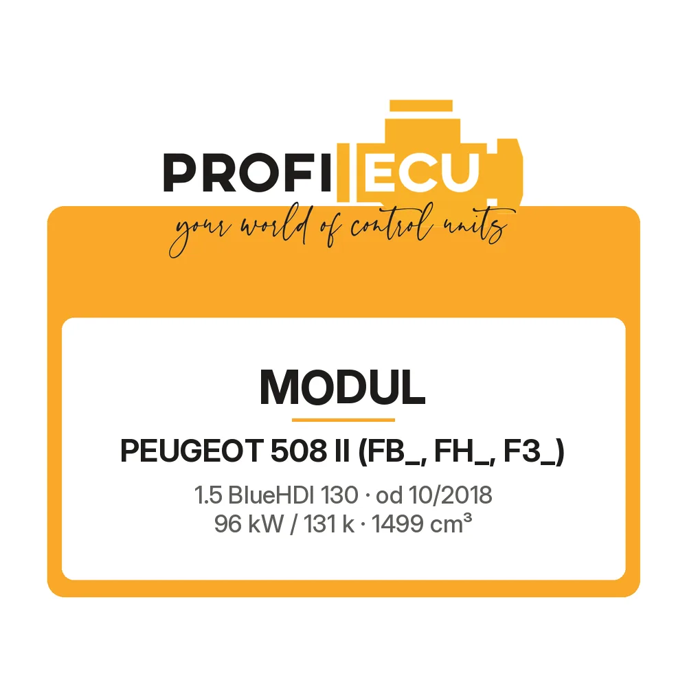 Etiketa ProfiECU: Modul pro Peugeot 508 II 1.5 BlueHDI 130 96 kW