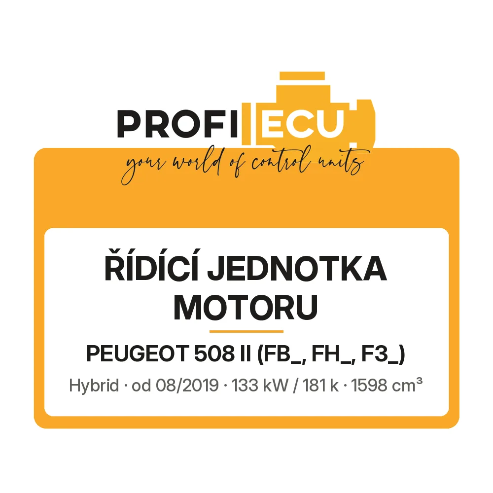 Etiketa ProfiECU: Řídící jednotka motoru pro Peugeot 508 II Hybrid 133 kW