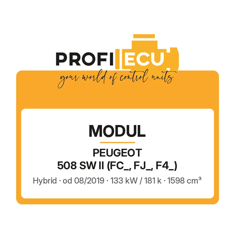Etiketa ProfiECU: Modul pro Peugeot 508 SW II Hybrid 133 kW