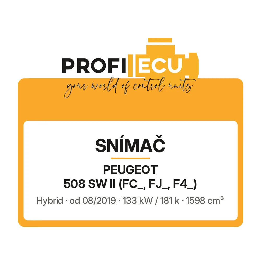 Etiketa ProfiECU: Snímač pro Peugeot 508 SW II Hybrid 133 kW