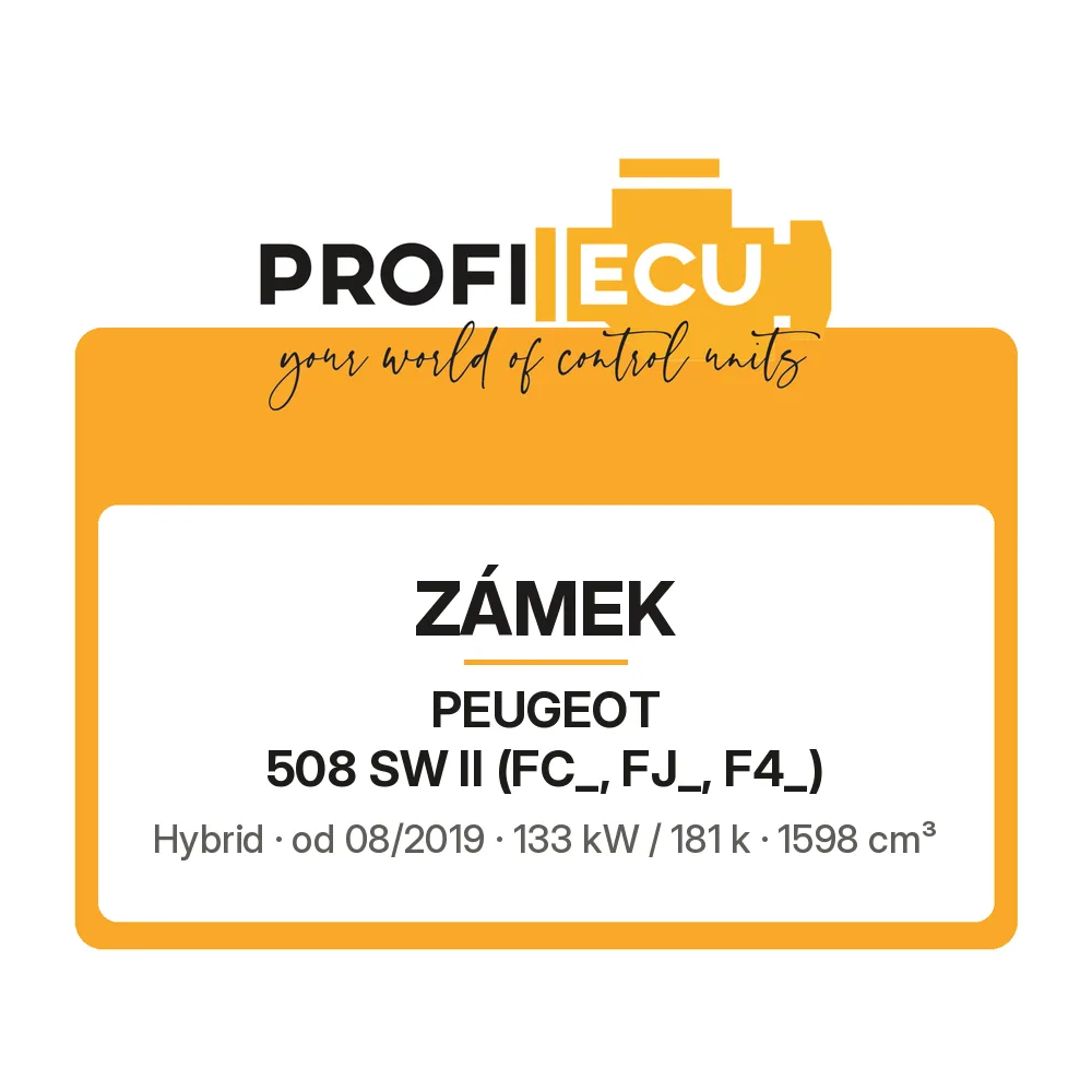 Etiketa ProfiECU: Zámek pro Peugeot 508 SW II Hybrid 133 kW