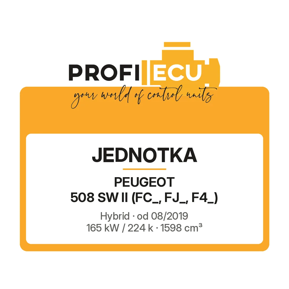 Etiketa ProfiECU: Jednotka pro Peugeot 508 SW II Hybrid 165 kW