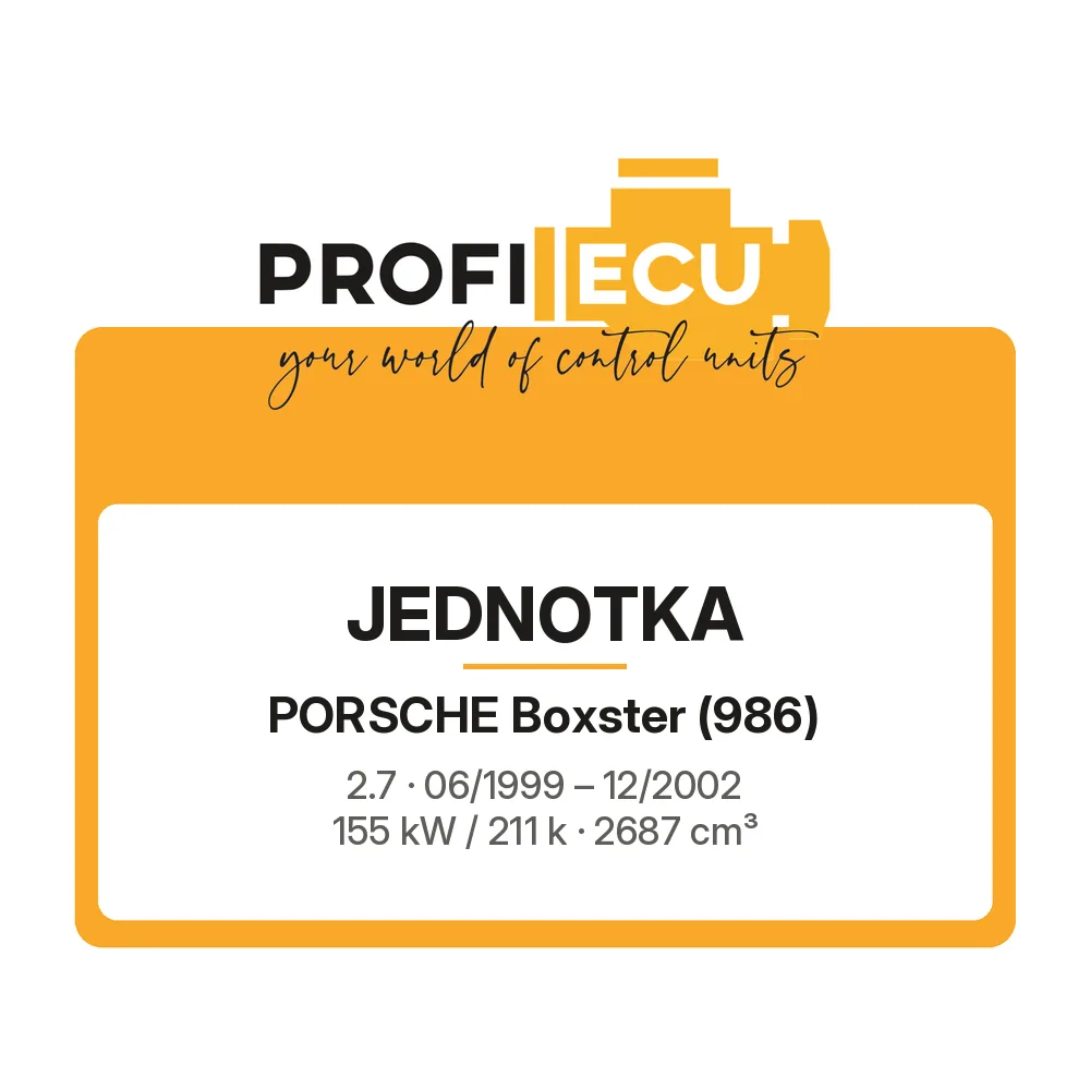 Etiketa ProfiECU: Jednotka pro Porsche Boxster 2.7 155 kW