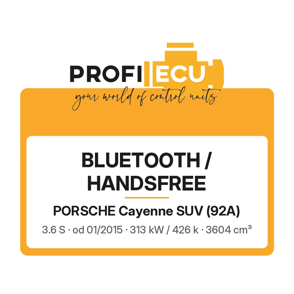 Etiketa ProfiECU: Bluetooth / Handsfree pro Porsche Cayenne SUV 3.6 S 313 kW