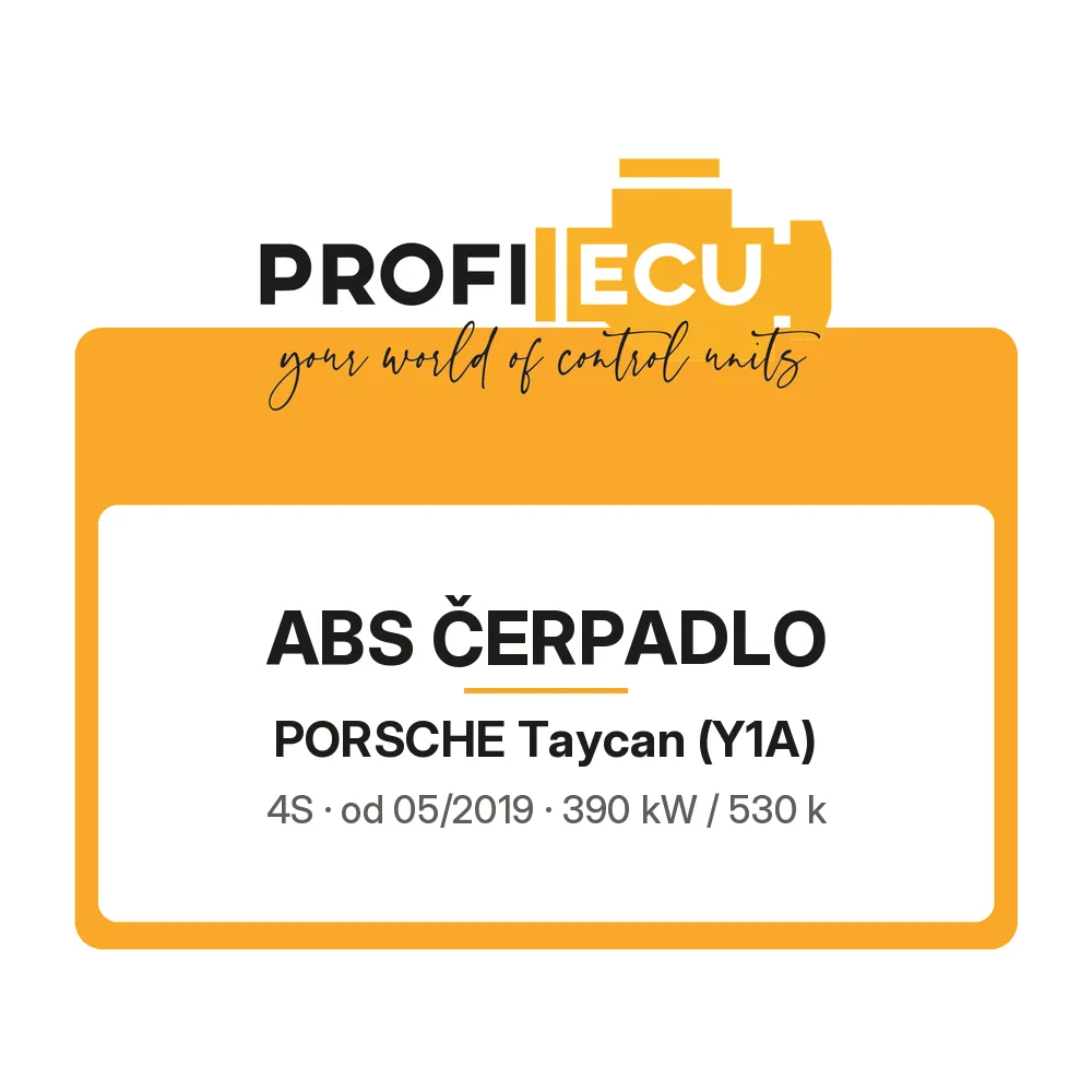 Etiketa ProfiECU: ABS čerpadlo pro Porsche Taycan 4S