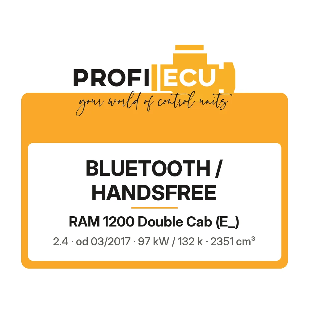 Etiketa ProfiECU: Bluetooth / Handsfree pro RAM 1200 Double Cab 2.4 97 kW