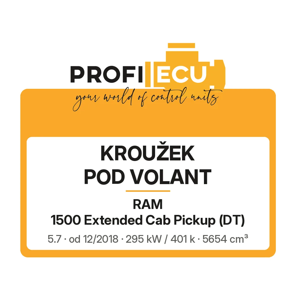 Etiketa ProfiECU: Kroužek pod volant pro RAM 1500 Extended Cab Pickup 5.7 295 kW