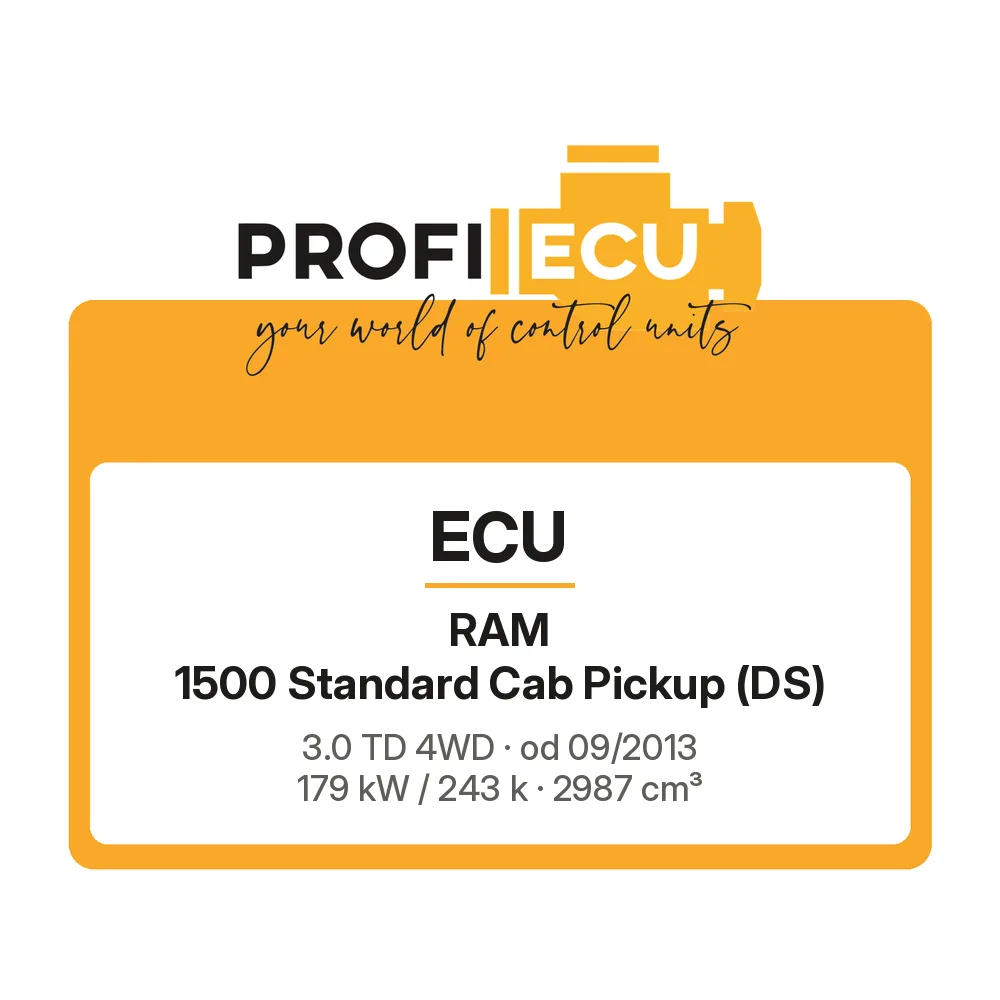 Etiketa ProfiECU: ECU pro RAM 1500 Standard Cab Pickup 3.0 TD 4WD 179 kW