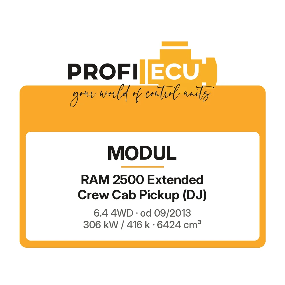 Etiketa ProfiECU: Modul pro RAM 2500 Extended Crew Cab Pickup 6.4 4WD 306 kW